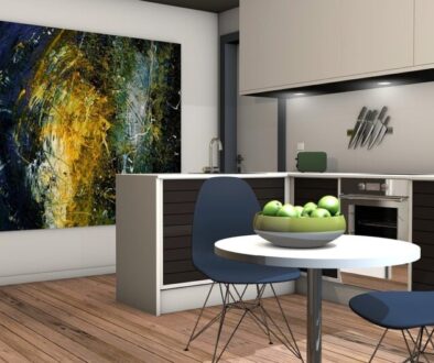 kitchen living room 3d mockup 1687121